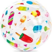 Özgürce 51 cm Meyve Desenli Deniz Topu, Eğlenceli ve Renkli Oyuncak