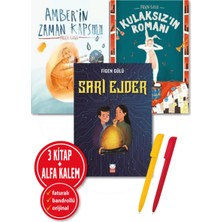 Kırmızı Kedi Yayınevi Alfa Kalem+Sarı Ejder+Kulaksız'ın Romanı+Amber'in Zaman Kapsülü (Figen Gülü) 3 Kitap Yeni Çocuk