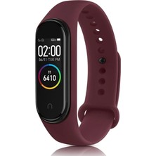Mey İthalat Mey Ithalat®   Mi Band 4 Klasik Kordon - Mürdüm