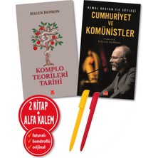 Kırmızı Kedi Yayınevi Alfa Kalem+Cumhuriyet ve Komünistler+Komplo Teorileri Tarihi (Haluk Hepkon) 2 Kitap Yeni