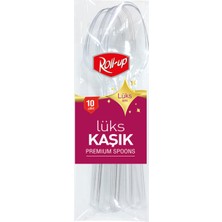 Roll-Up Plastik Lüks Kaşık 10'lu 4 Adet