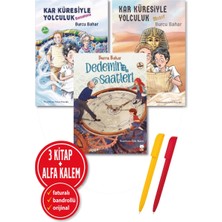 Kırmızı Kedi Yayınevi Alfa Kalem+Dedemin Saatleri+Kar Küresiyle Yolculuk Mısır ve Barselona (Burcu Bahar) 3 Kitap Çocuk