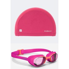 Özgürce Renkli Çocuk Yüzme Bonesi ve Gözlük Seti, Rahat ve Güvenli Kullanım