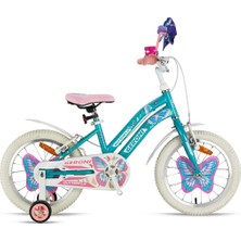 Geroni Butterfly - 16" Mtb - 10' - Vitessiz - V.b. - Metalik Turkuaz-Beyaz/mavi