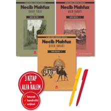 Kırmızı Kedi Yayınevi Alfa Kalem+Saray Yolu-Kahire Üçlemesi-1 ve 2 + Şeker Sokağı (Necib Mahfuz) 3 Kitap Yeni Roman Öykü