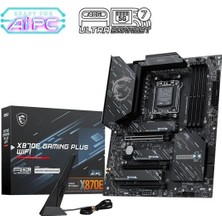 MSI Msı X870E Gamıng Plus Wıfı7 Ddr5 HDMI Type-C Pcıe 5.0 Am5 Atx