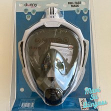 Özgürce Full Face Maske Şnorkel Seti Beyaz L/xl Mavi, Su Altı Keşfi Için Ideal