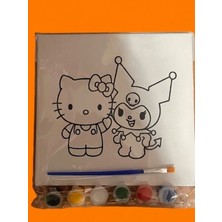 Deryora Hello Kıtty ve Kuromi Boya ve Renklendirme Seti
