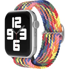 Mey İthalat Mey Ithalat®   Watch 38MM Star Kordon - Siyah-Kırmızı-Sarı