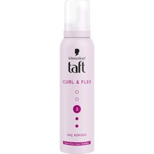 Taft Saç Köpüğü Curl & Flex  150 ml 5 Adet