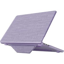 Mey İthalat Mey Ithalat®   Macbook Air 15 2023 Macbook Kumaş Kapak - Mor