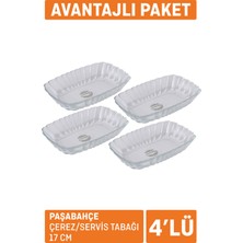 Paşabahçe 4'lü Çerez / Servis Tabağı 17 cm 5 Adet