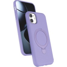Colezium Iphone 11 Regal Magsafe Standlı Kapak - Lila