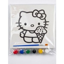 Deryora Hello Kitty Dondurmalı Boyama Sepeti