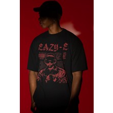 Sevbano Eazy-E N.w.a Rapper Şarkıcı Ön Baskılı Unisex Oversize Tişört