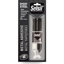 Belle Fusion Mey Ithalat® Selsil Epoksi Metal Yapıştırıcı Enjektör 5 Dakika 28 gr