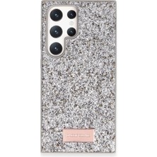 Eco Port Onegif Samsung Galaxy S24 Ultra Bright Simli Kapak - Gümüş