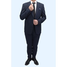 Duayen Fistan Store Erkek Ince Çizgili Italyan Kesim Dar Kalıp Jogger Pantolonlu Dar Paça Çift Düğmeli Yelekli Likralı Takım Elbise