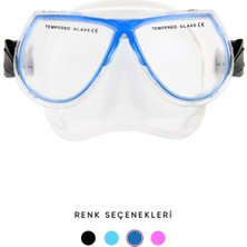 Özgürce Renkli Comfort Dalış Maskesi, Geniş Görüş ve Rahat Kullanım