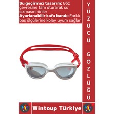 Özgürce Konforlu Silikon Yüzücü Gözlüğü, Su Geçirmez, Ayarlanabilir, Buğu Önleyici