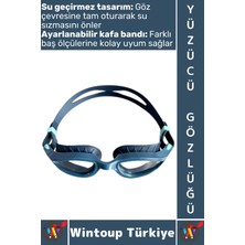 Özgürce Konforlu Silikon Su Sızdırmaz Yüzücü Gözlüğü, Ayarlanabilir Deniz & Havuz