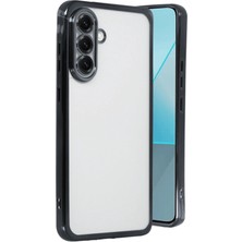 Newface Muratech New  Galaxy A56 Kılıf Razer Lensli Silikon - Siyah