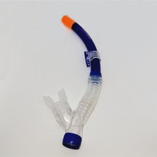 Özgürce Mavi Şnorkel Seti, Tahliyeli, Silikon Maps ve Boru ile Konforlu Deniz Deneyimi