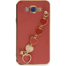 Eco Port Samsung Galaxy J7 Kılıf Esila Silikon - Kırmızı