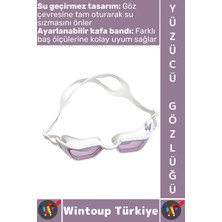 Özgürce Su Geçirmez Yüzücü Gözlüğü, Ayarlanabilir, Şık ve Konforlu Tasarım
