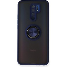 Eco Port Xiaomi Redmi 9 Kılıf Montreal Yüzüklü Silikon Kapak - Lacivert