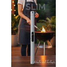 Mey İthalat Mey Ithalat® Slim Çakmak  - Barbekü, Pipo ve Mutfak Kullanımı Için 21 cm Uzunlukta Gazlı Ma