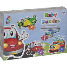 Belle Fusion Mey Ithalat® LCBYB00 Kids Baby Puzzles - Taşıtlar / 2+2+3+4 Parça Puzzle / +1 Yaş
