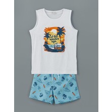 Özgürce Çocuk Erkek Atlet ve Deniz Şortu Seti, Rahat ve Şık Yaz Kombini