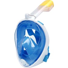 Özgürce Geniş Görüşlü Tam Yüz Dalış Maskesi ve Şnorkel Seti, Su Geçirmez ve Nefes Alabilir