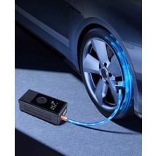 Özgürce Kablosuz Dijital Araç Hava Kompresörü, Lcd, Led, 150 Psı, 4000MAH, 4 USB