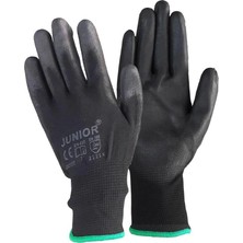 Belle Fusion Mey Ithalat® Junior JN1017 Siyah Pu Eldiven 7 No