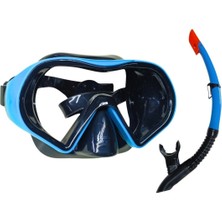 Özgürce Yetişkin Dalış Maskesi ve Snorkel Seti, Mavi Renk, Konfor ve Güvenliğe Uygun