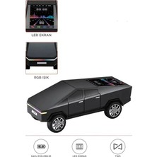 Eco Port D68 Cyber Model Araba Tasarımlı Bluetooth Hoparlör 15W Güçlü Ses Rgb LED /tws/usb Siyah