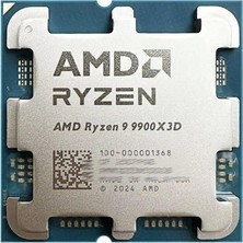 Amd Ryzen 9 9900X3D 128MB 12çekirdekli O/b UHD Am5 170W Kutusuz+Fansız
