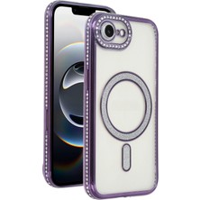 Newface Muratech New  Iphone 16E Joke Simli Magneticsafe Kılıf - Derin Mor