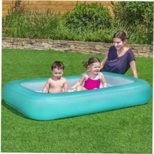 Bestway Renkli ve Eğlenceli Çocuk Şişme Havuzu 165X104X25 cm Mavi