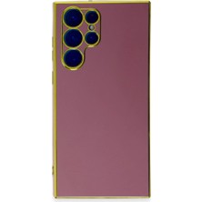 Eco Port Samsung Galaxy S22 Ultra Kılıf Volet Silikon - Kırmızı