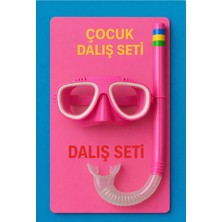 Özgürce Çocuklar Için Orta Boy Şnorkel ve Dalış Seti, Ayarlanabilir, Deniz ve Havuz