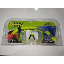 Özgürce Fosfor Yeşili Şnorkel Set, Konforlu ve Renkli Deniz Dalışi Ekipmanı