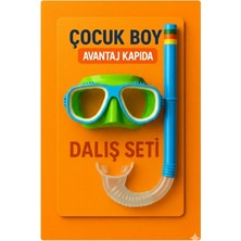 Özgürce Çocuklar Için Şnorkel Dalış Seti Orta Boy 5-8 Yaş Ayarlanabilir Deniz ve Havuz Için