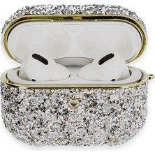 Vintessy Airpods Pro 2 (2.nesil) Luz Taşlı Kılıf - Mavi