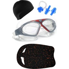 Özgürce Yüzücü Seti: Su Almaz Vakumlu Gözlük, Likra Bone, Kulak Tıkacı, Burun Klipsi, Yüzme Tahtası