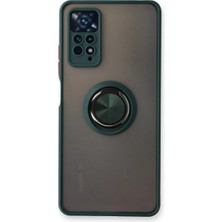 Eco Port Xiaomi Redmi Note 11 Pro Kılıf Montreal Yüzüklü Silikon Kapak - Yeşil