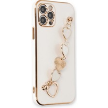 Vintessy Iphone 12 Pro Kılıf Esila Silikon - Beyaz