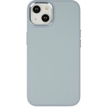 Vintessy Iphone 14 Plus Kılıf Asya Deri Silikon - Sierra Blue